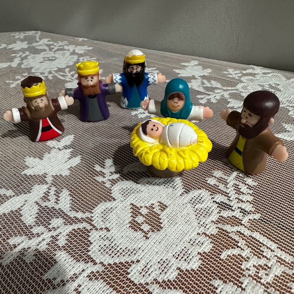 Unbranded Nativity Finger Puppets Kids‎ OS Multicolor Good 6 Piece Christmas Set